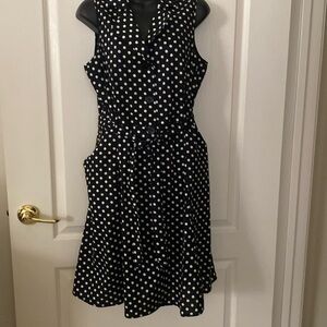 Mlle Gabrielle Polka Dot Shirt Dress